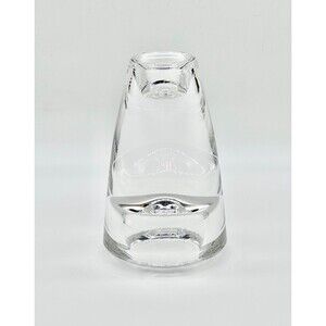 Reversible Double Sided Clear Glass Pillar Votive Candle Holder Heavy Decorative